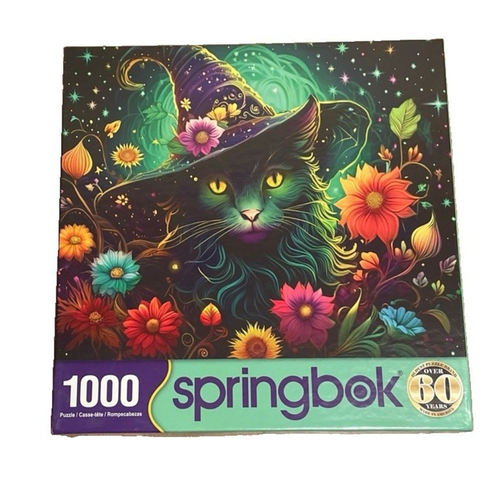 SPRINGBOK 1000 PIECE - ENCHANTED CAT JIGSAW PUZZLE - 2024